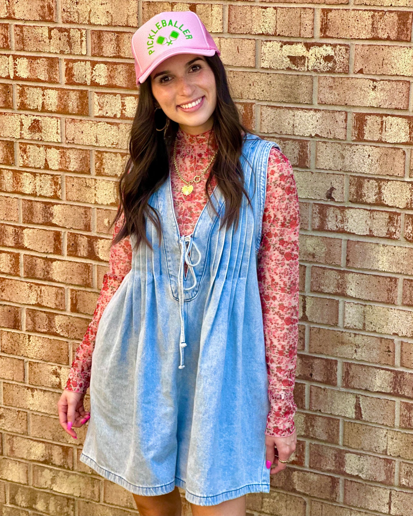 Floral Mesh Top