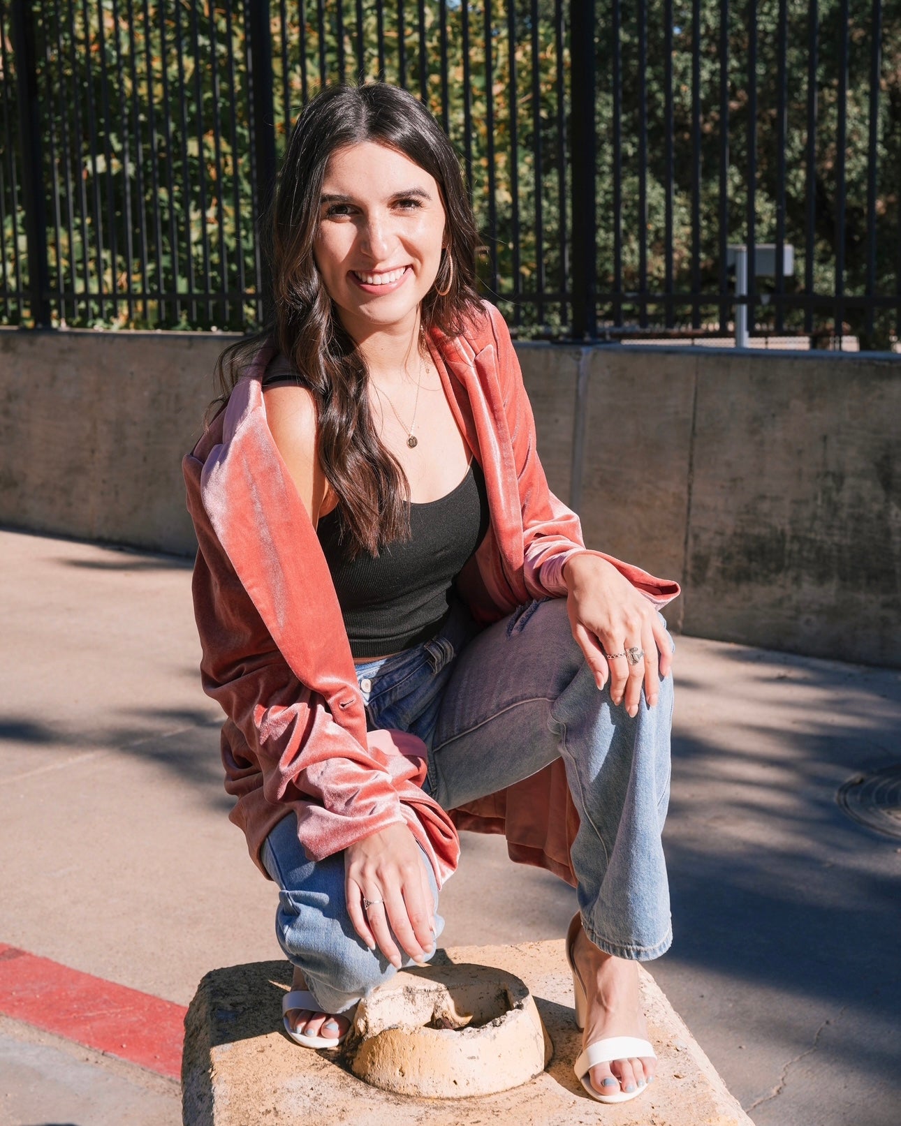 Pink Velvet Blazer