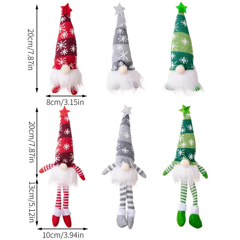 20/30cm LED Faceless Doll Elf Gnome with Lights Christmas Decoration Home Merry Christmas Navidad Children New Year Gift 2025