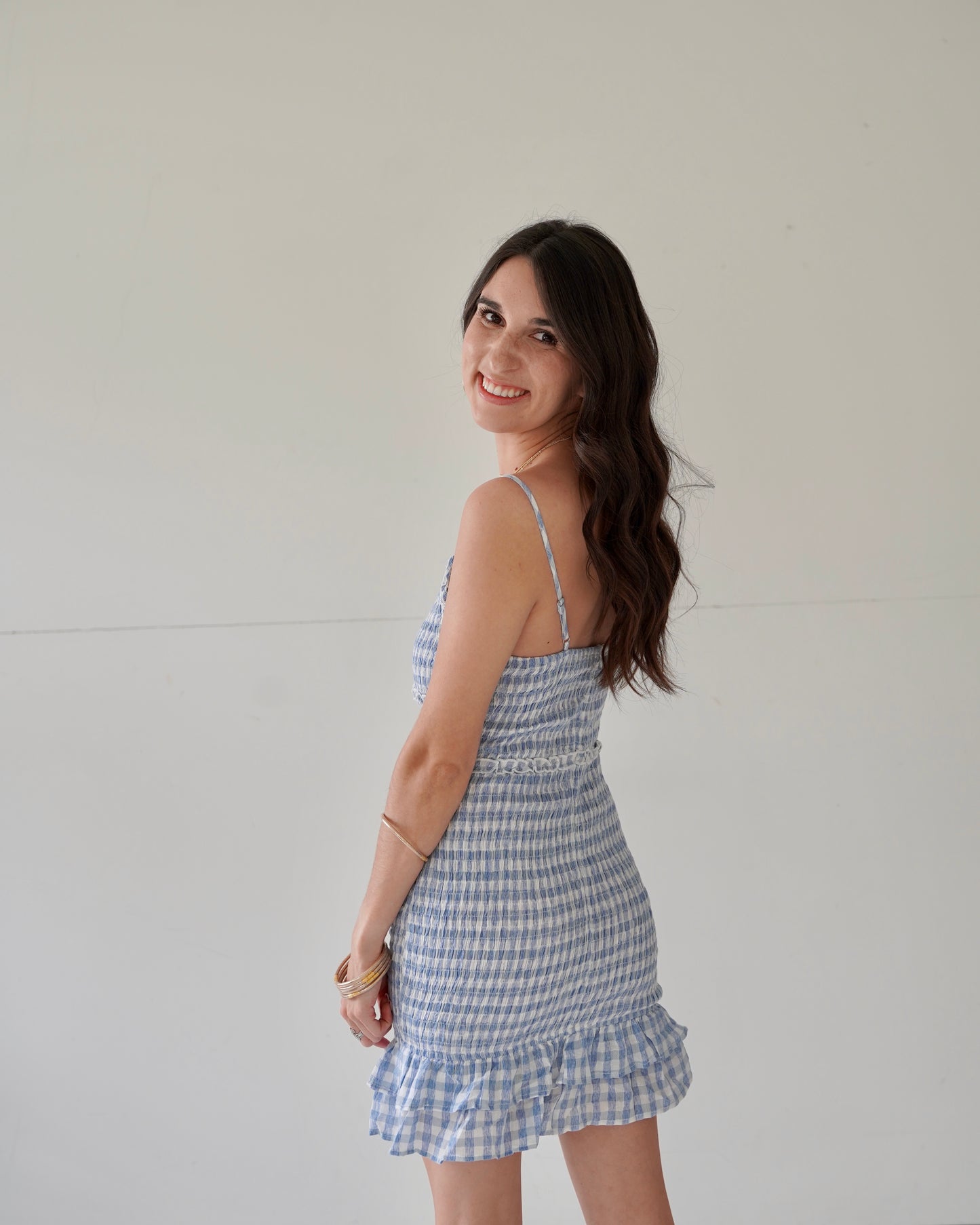 Blue Skies Smocked Dress