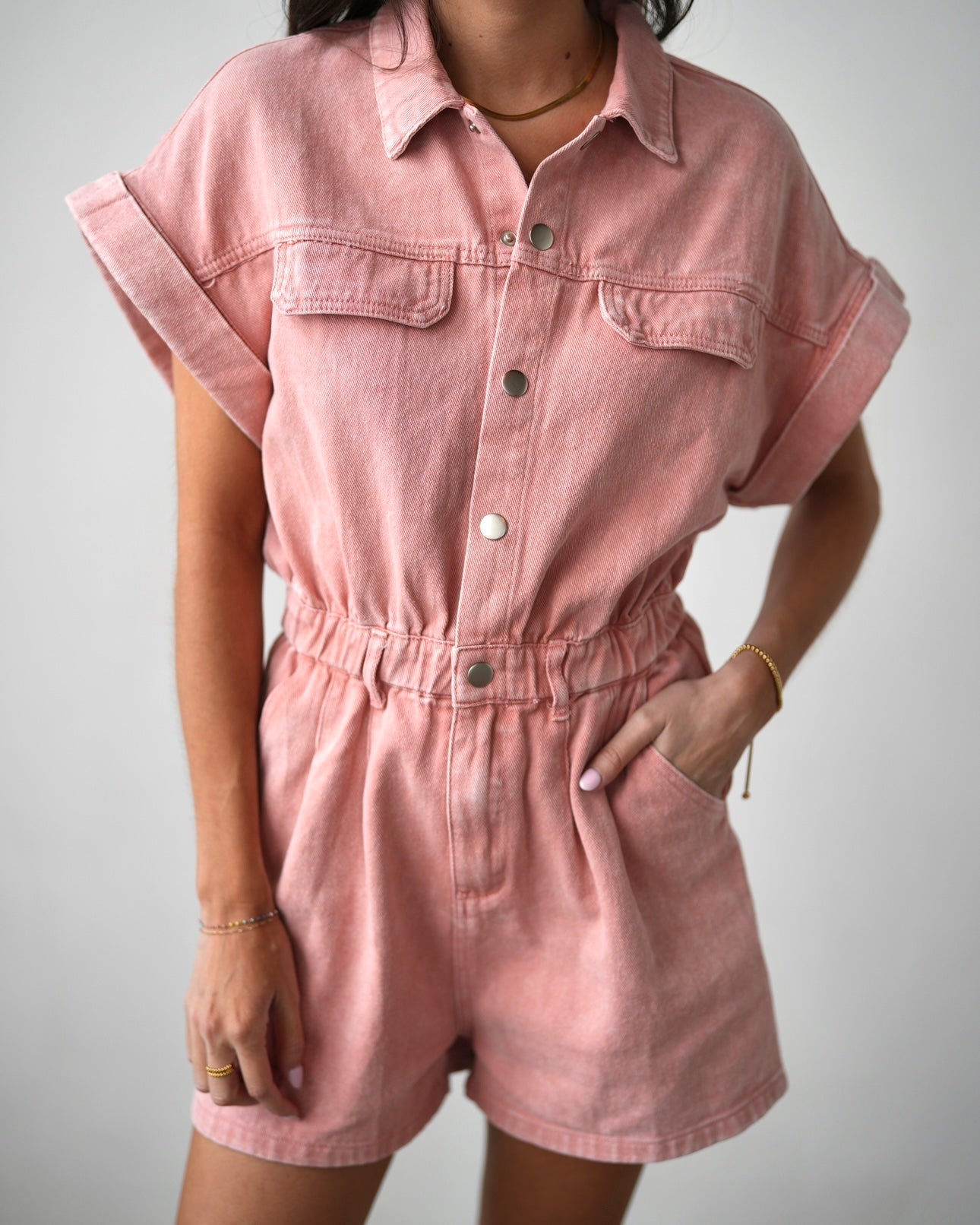 Blushing For You Romper