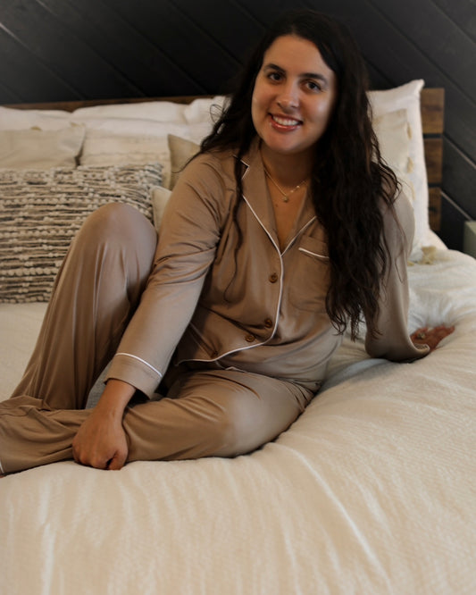 Bamboo Pajama Set | Taupe