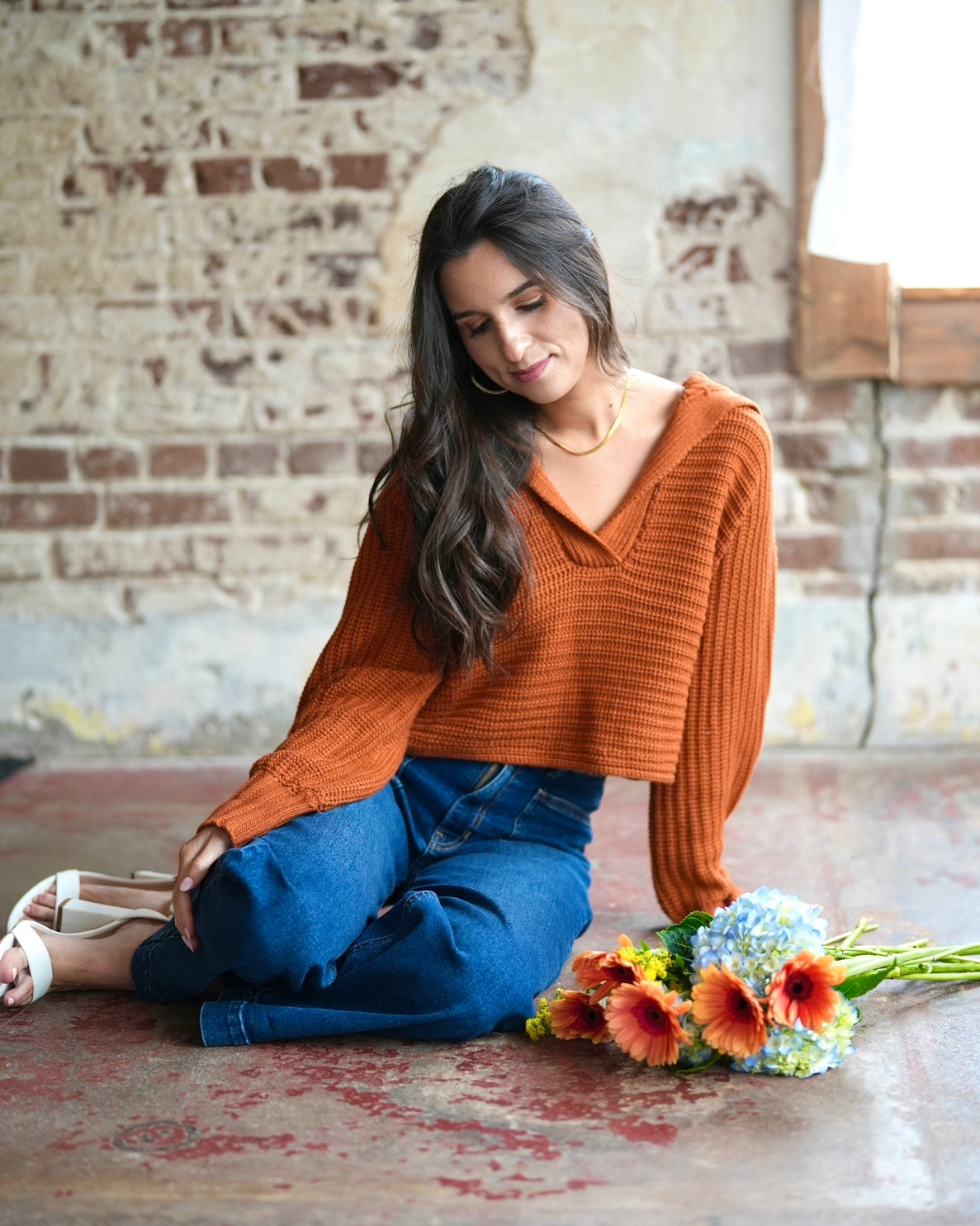 Gerbera Daisy Sweater