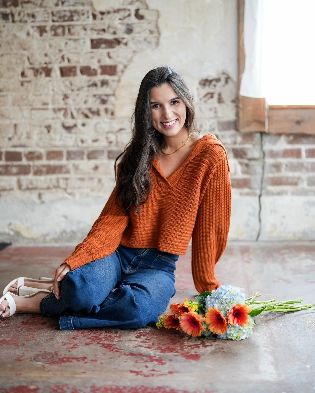 Gerbera Daisy Sweater