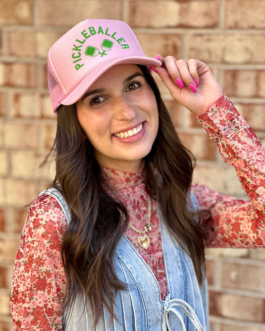 Pink Pickleball Cap
