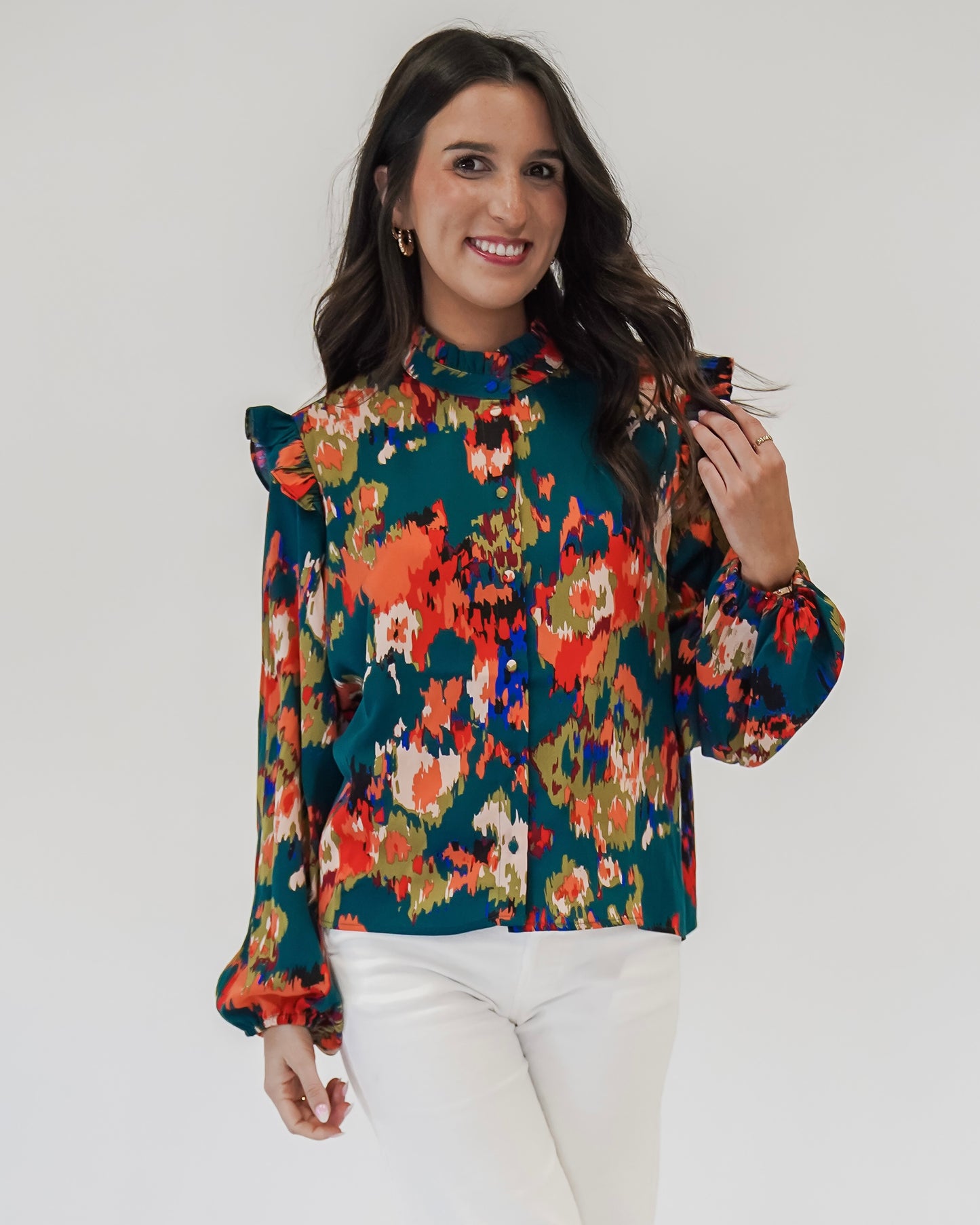 Hi-neck Cece Blouse