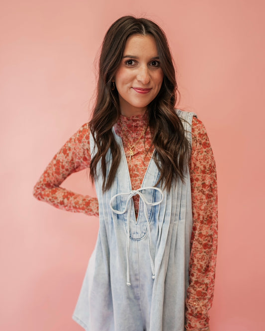 Denim Romper