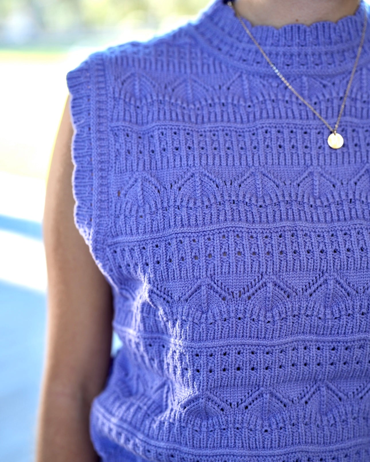 Iris Bloom Sweater Vest