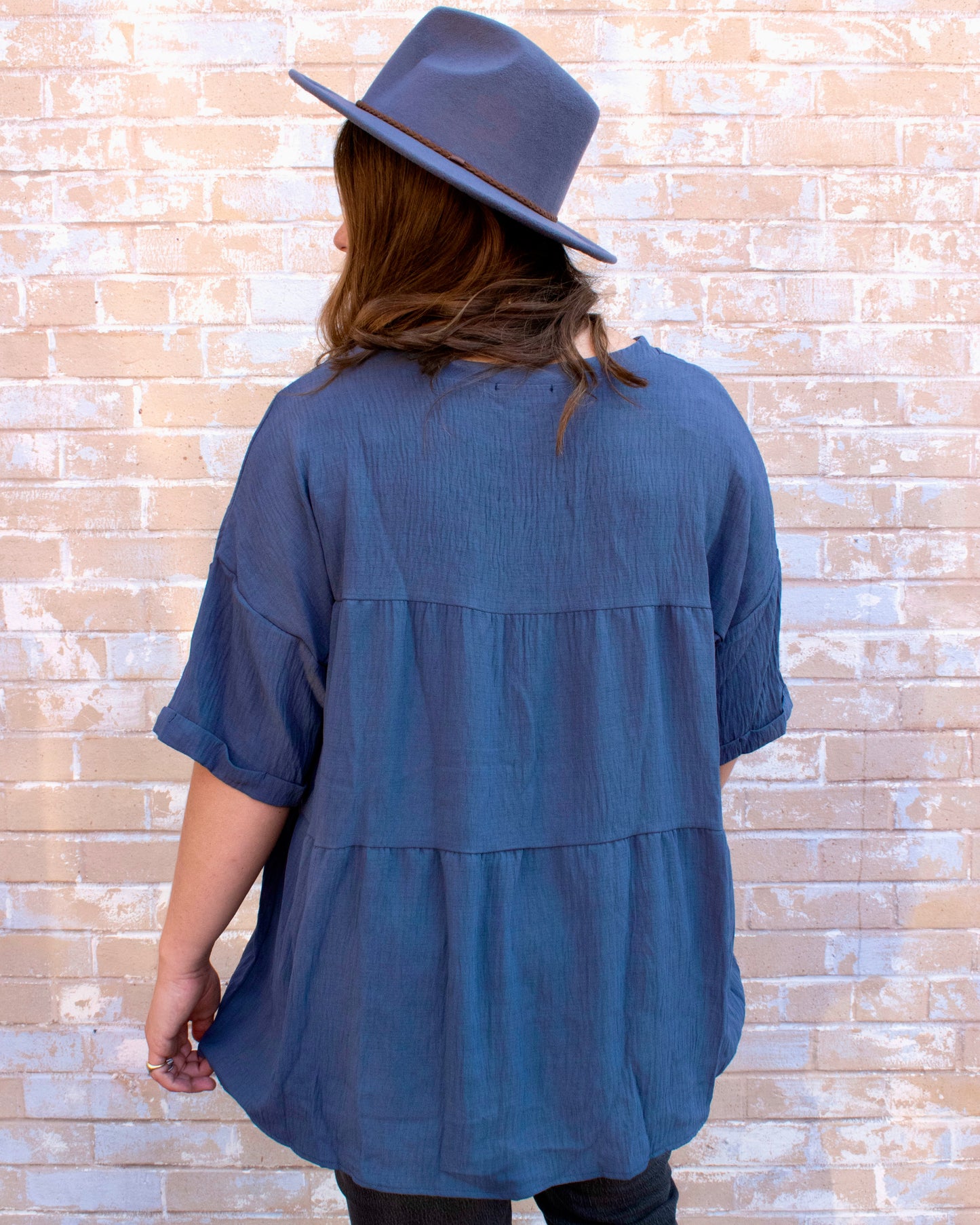 Fallin' For You Rustic Blue Top
